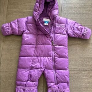 Columbia Lavender Baby Snowsuit 3-6 months